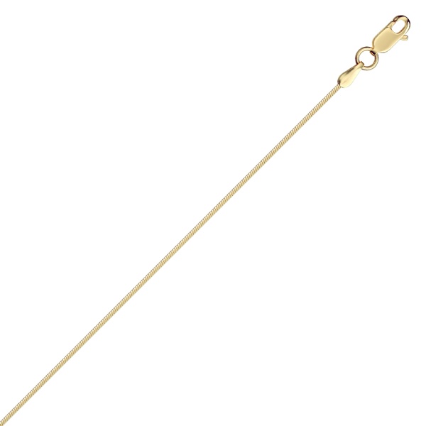 Цепь из желтого золота 585, плетение «Снейк»